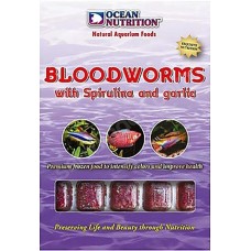 Bloodworms with Spirulina and garlic