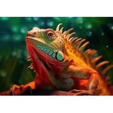 Iguana iguana - Iguana Vermelha