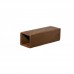 Tocas rectangulares castanhas