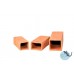 Tocas rectangulares vermelhas